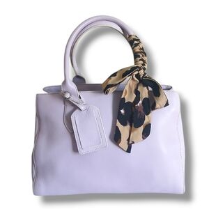LIKE NEW Cole Haan Lavender Pebbled Leather Shoulder Tote